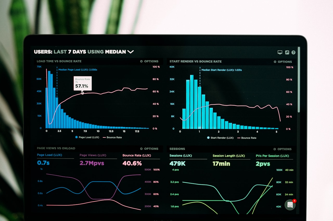 Learner exploring data visualization on a screen during a Kharit Learning data analysis course.